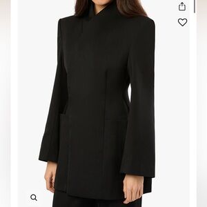 Elegant Black Long Sleeve Blazer